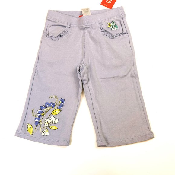 NWT Gymboree Girl " Bonjour Provence " Floral Knit Capri & Multi Stripe Tank 3 - Picture 2 of 6